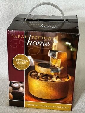 Cordless Tranquility Fountain - Gold Finish